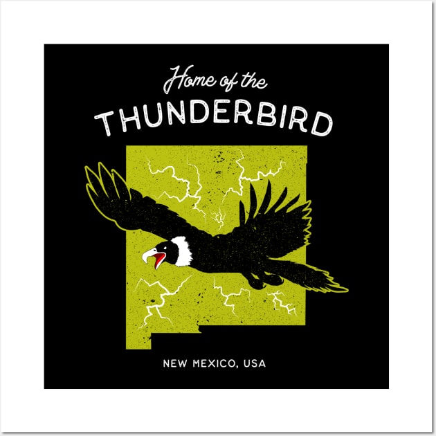 Home of the Thunderbird - New Mexico, USA Cryptid Wall Art by Strangeology